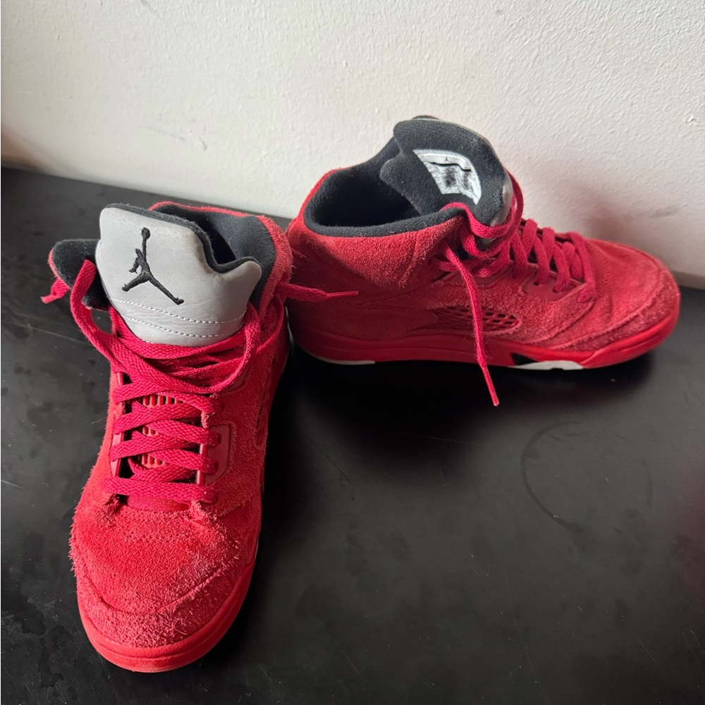 Red Air Jordan 5 Sneakers NIKE Kids